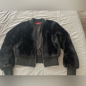 Philanthropy jacket faux fur